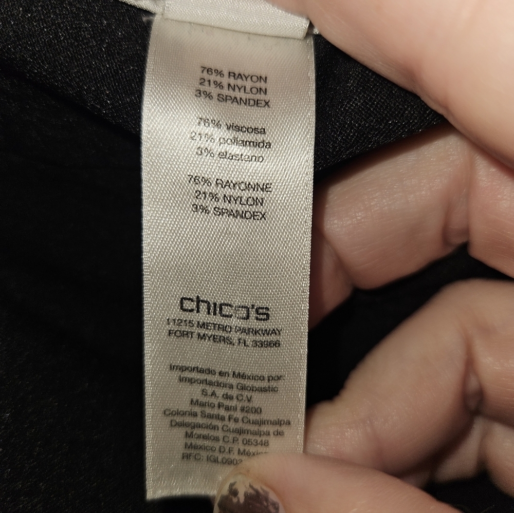 So Slimming Womans Black Crop Slacks Size 2.5 (14) - Picture 6 of 10